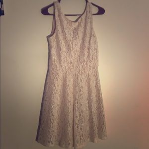 Formal cream sparkly dress. Only worn once!